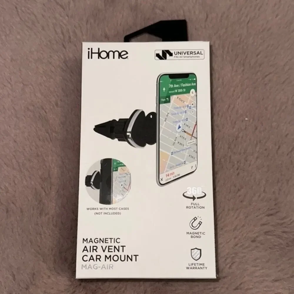 iHome Magnetic Air Vent Car Mount NIB